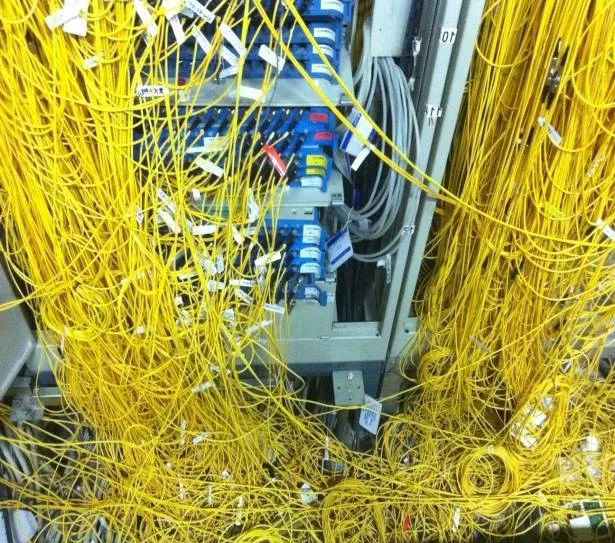 ODF混亂的跳纖 ODF混亂的跳纖